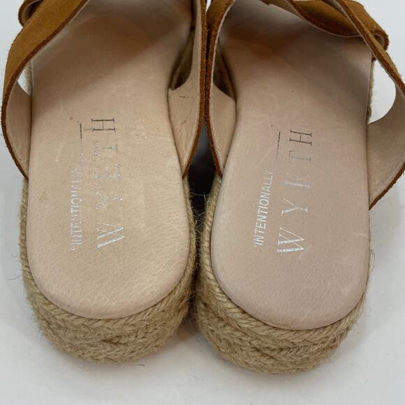 Intentionally Blank Wyeth Aura Jute Platform Sandal Cognac 40 / 9.5 - Picture 10 of 11